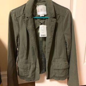 Anthropologie green army green blazer
